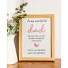 TRIDECOR Valentines Day Card From Daughter, Fathers Day Card, Birhtday