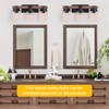 3-Light Farmhouse Vanity Light, Rustic Bathroom Light Fixtures Over Mirror