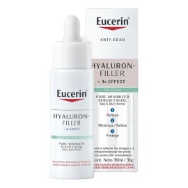 Eucerin Hyaluron-Filler Srum Facial Anti-Edad, Piel Grasa, Uso Da y Noche, 30 ml                                                                      