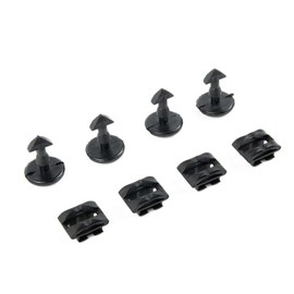 4 Sets of Rear Bumper Tow Eye Cover Insert Fasteners & Trim Lock Clips Retainers - DYR500010 DYF500010 - For Land Rover Discovery 3, 4, Freelander 2 & for Range Rover Sport