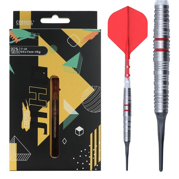 CUESOUL JIHO S7 19g Soft Tip 90% Tungsten Dart Set