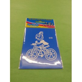 Car Stickers ~ Sticker ~ 'My Family' ~ GIRL ~ ON BIKE (G10)