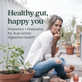 New Chapter All Flora Prebiotic & Probiotic Gummies for Men & Women, 55% Less Sugar, Supports Holistic Gut Health & Digestive Wellness – 60ct