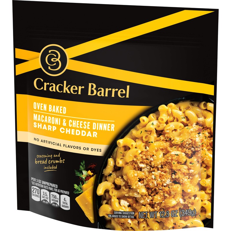 Cracker Barrel Sharp Cheddar Oven Baked Macaroni & Cheese Dinner