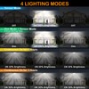 VENSSTNOR Solar Motion Sensor Flood Lights Outdoor - 4000LM 4