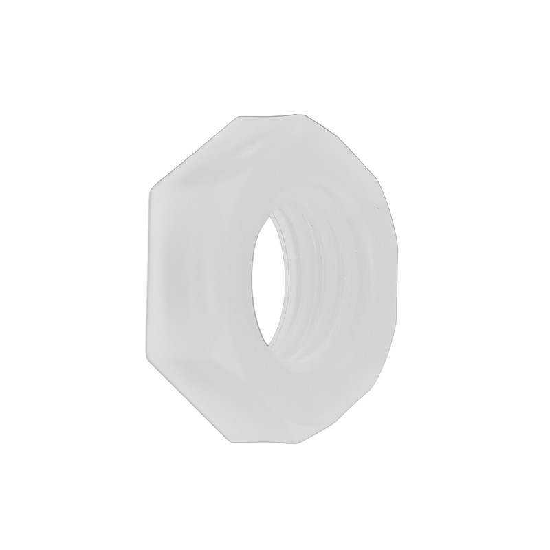 50Pcs Hex Nuts Plastic Environmental Protection Corrosion White Resistance Hexagonal