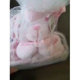 Baby Ganz Ganz Baby NWT Pink Bear SleepHat Lovey Security Blanket "My First Teddy Bear"