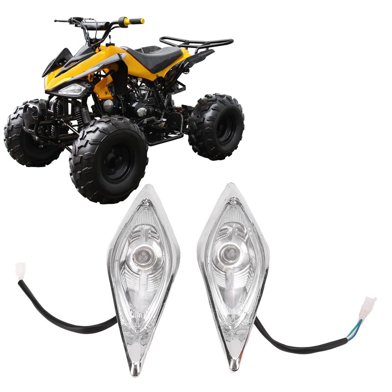 LED Headlight, DC 12V Shockproof Weatherproof ATV Quad Head Lamp