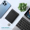 Cartera Hombre Minimalista Rfid Bloqueo Con Clip De Billetes