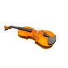 SILVIO 4/4 Adult Full Size Violin Art Pattern Backplate Violin