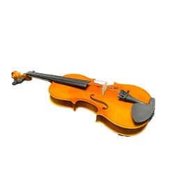 SILVIO 4/4 Adult Full Size Violin Art Pattern Backplate Violin Set with Hard Shell, Shoulder Rest, Rosin, Two Bows, Clip-On Tuner and Extra Strings