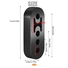 Car Exhaust Hanger Universal Car Exhaust Holder 2 Pieces Exhaust Rubber 4 Holes Exhaust Insulator 11 mm for Most Cars