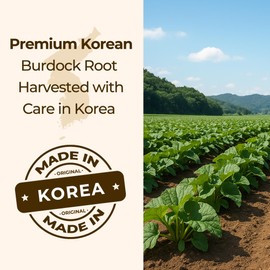 TERRAPICK Roasted Korean Burdock Root Tea 120g (4.23oz) – Natural Herbal Tea, Caffeine-Free, Antioxidants & Minerals – Supports Digestion, Liver & Gut Health