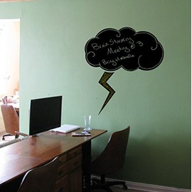 Thundercloud Chalkboard Wall Decal - 26" tall x 23" wide