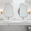 BOMINICA Irregular Wall Mirror - Asymmetrical Mirror for Bathroom, Living