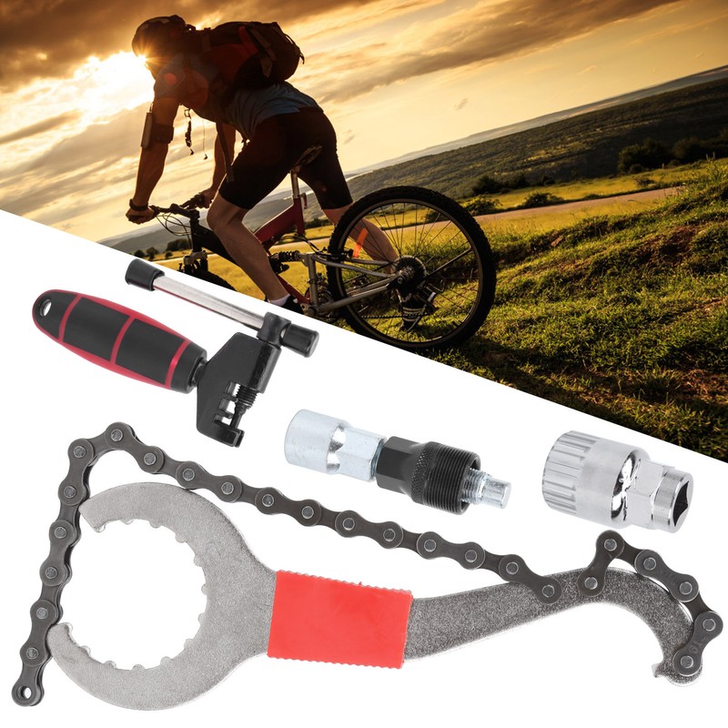 Bike Repair Tool Set Chain Wrench Puller Tool Bottom Bracket