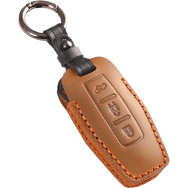 [smasol] DELICA D5 Delica D5 Jasper New Outlander Triton Key Cover Genuine Leather Mitsubishi Outlander Smart Key Case Mitsubishi Outlander PHEV gn0w Key Case, brown / 3 button