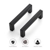 Ravinte 25 Pack 4 Inch Kitchen Square Cabinet Handles Matte