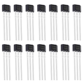 ALLECIN 20Pcs A3144 3144 Hall Effect Sensor OH3144 AH3144E 3Pins Magnetic Detector