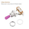 QUARKZMAN 3 Way Short Switch Guitar Straight Toggle Switch Silver