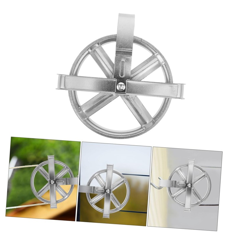 Zerodeko Washing Line Pole Rope Pulley 2pcs Clothesline Pulley for