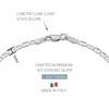 KISPER Solid 925 Sterling Silver Chain Bracelets for Women, Waterproof