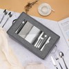 Silverware Storage Box 2 Pack, Flatware Storage Case, Utensil Storage