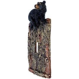 Rainbow Trading RA 4314 Black Bear Decorative Single Switch Plate Cover