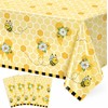 4 Pack Bee Tablecloth Happy Bee Day Table Cover Rectangle