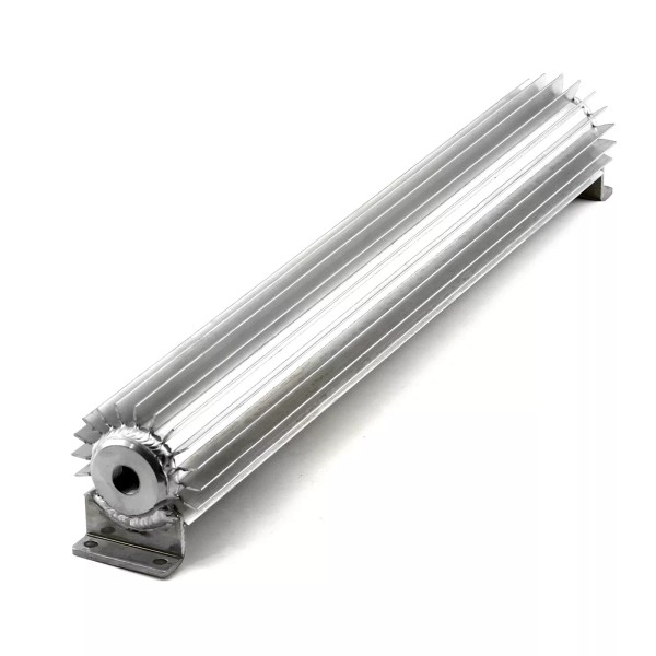 Speedmaster 22" Silver Anodized Single Pass Transmission Oil Cooler With