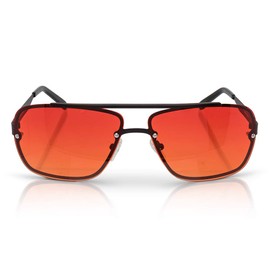 TrueDark TrueDark Twilights Sunset Aviator Gradient Blue Light Blocking Glasses to Reduce Eye Strain for Better Sleep - Men & Women, Computer Screen, Gaming, TV, Phone - by Dave Asprey