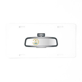 CafePress Driving Through Rhode Island Aluminum License Plate, Front License Plate, Vanity Tag