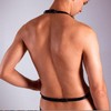 Men's Leather Body Chain - Sexy Neck Band with Waist