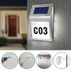 Hausnummer Beleuchtet Solar, Solarhausnummer, Hausnummernschild IP65 Wasserdicht, Edelstahl Hausnummer, Hausnummernleuchte,