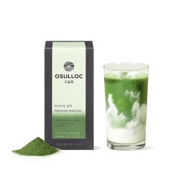 Osulloc Polvo de matcha premium OSULLOC (sin azúcar), té verde puro de hoja orgánica premium (USDA) de Jeju, 40 g                                     