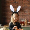 Mangoit Easter Bunny Ears Headband Cute Bunny Headband for Women