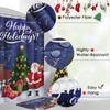 Christmas Bathroom Sets with Shower Curtain and Rugs, Deer Santa