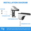 Adjustable Wood/Glass Shelf Bracket Solid Metal Wall Mount 2 Pcs