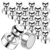 GOOZADA 20Pack Magnets for Whiteboard Strong Fridge Magnets Silver Push