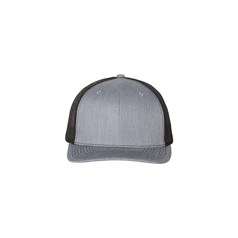 Richardson 112 Trucker Snapback Cap Heather Grey/Black Adjustable