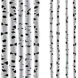 VWAQ Birch Trees Wall Decals - Forest Stickers Peel and Stick Removable and Reusable 9 Large PCS - HOL27