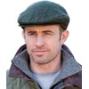 Mucros Weavers Men's Donegal Tweed Cap - Green, XX-Large