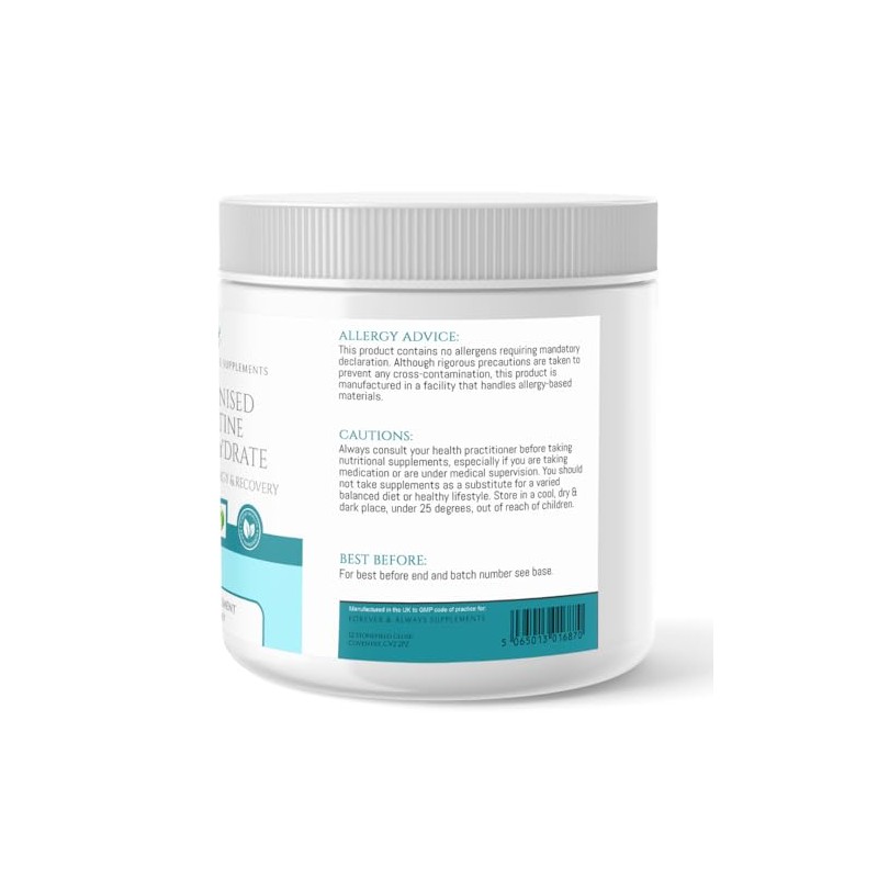 Micronised Creatine Monohydrate Powder (200 Mesh) 500g - 100 Servings