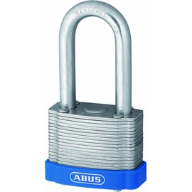 ABUS 01237 50mm Long Shackle Eterna Laminated Plated Steel Padlock