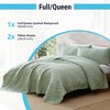 HLC.ME Logan - 3 Piece Full Queen Size Quilt Set,