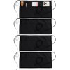 Utopia Wear 4 Pack Server Apron with 3 Pockets, Waist