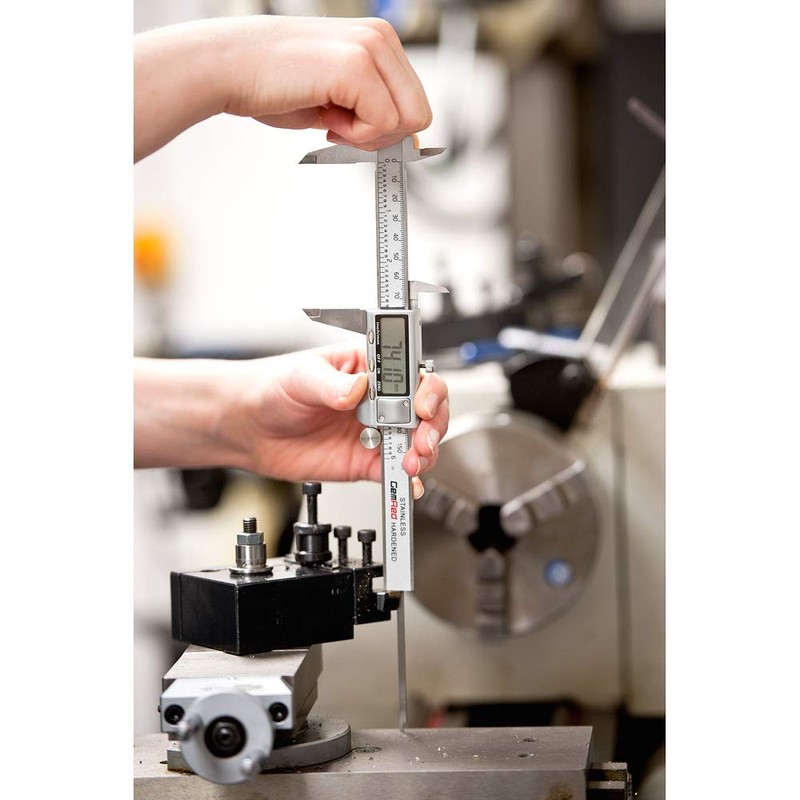 GemRed 155mm/6" Digital Caliper - 0.01mm/0.001" Accuracy, Stainless Steel, 8206-00M