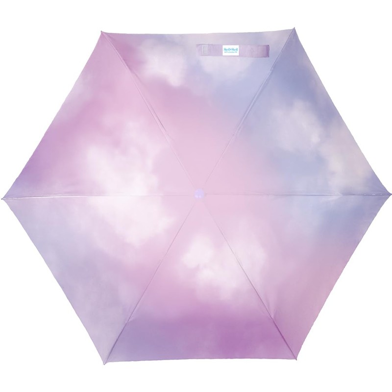 Nakatani Sheil & Sheil Children's Folding Umbrella, Milky Sky Purple