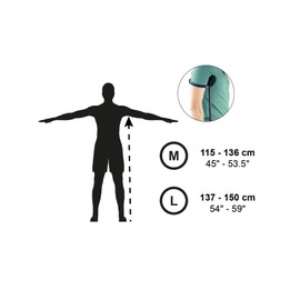 KMINA Underarm Crutches for Adults with Padded Handle (x2 Units, Size M), Height Adjustable, Women and Men, Aluminium, Made in Europe