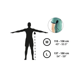 KMINA Underarm Crutches for Adults with Padded Handle (x2 Units, Size M), Height Adjustable, Women and Men, Aluminium, Made in Europe
